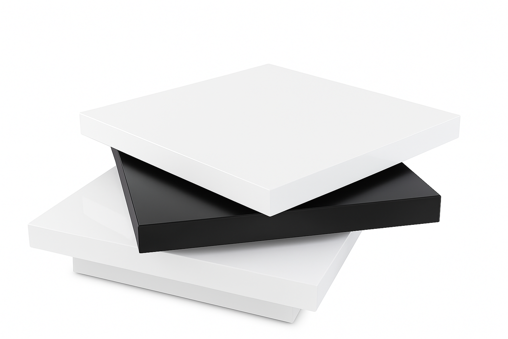 Aria Coffee Table Wht-Blk-Wht