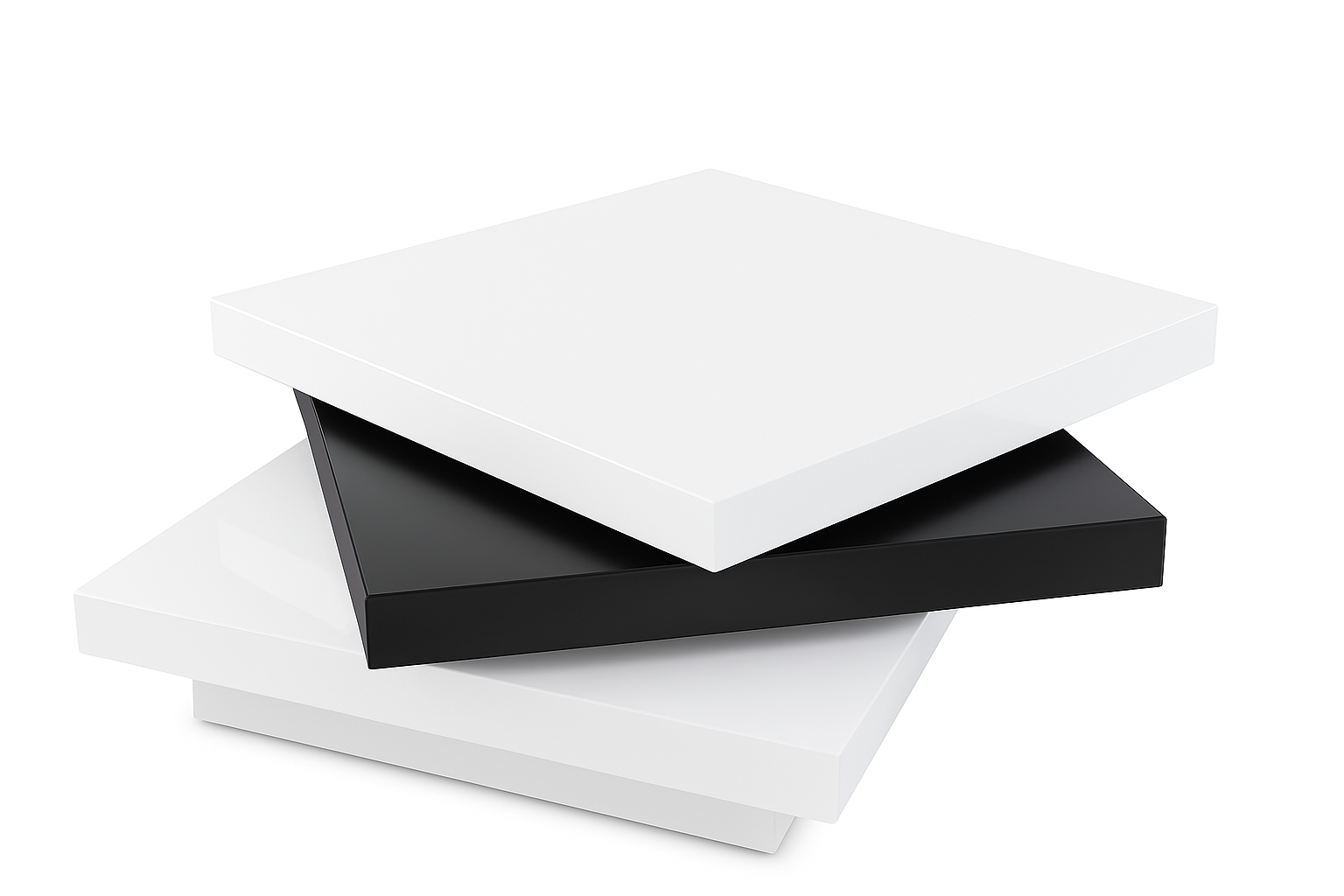 Aria Coffee Table Wht-Blk-Wht