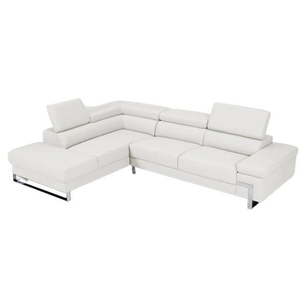 Athena Sectional White Left
