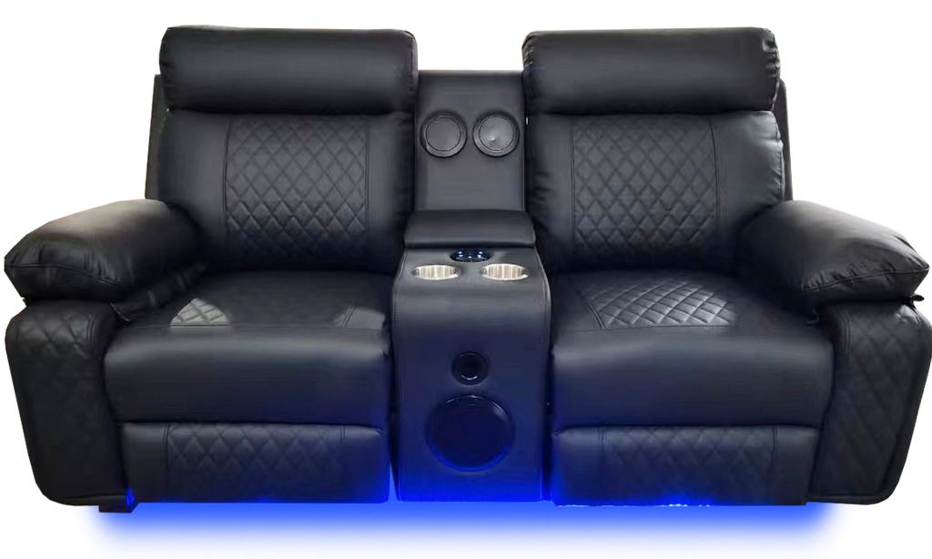 BALTIMORE POWER RECLINER LOVESEAT BLACK