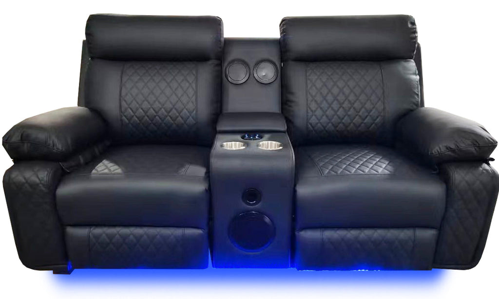 BALTIMORE POWER RECLINER SOFA SET BLACK
