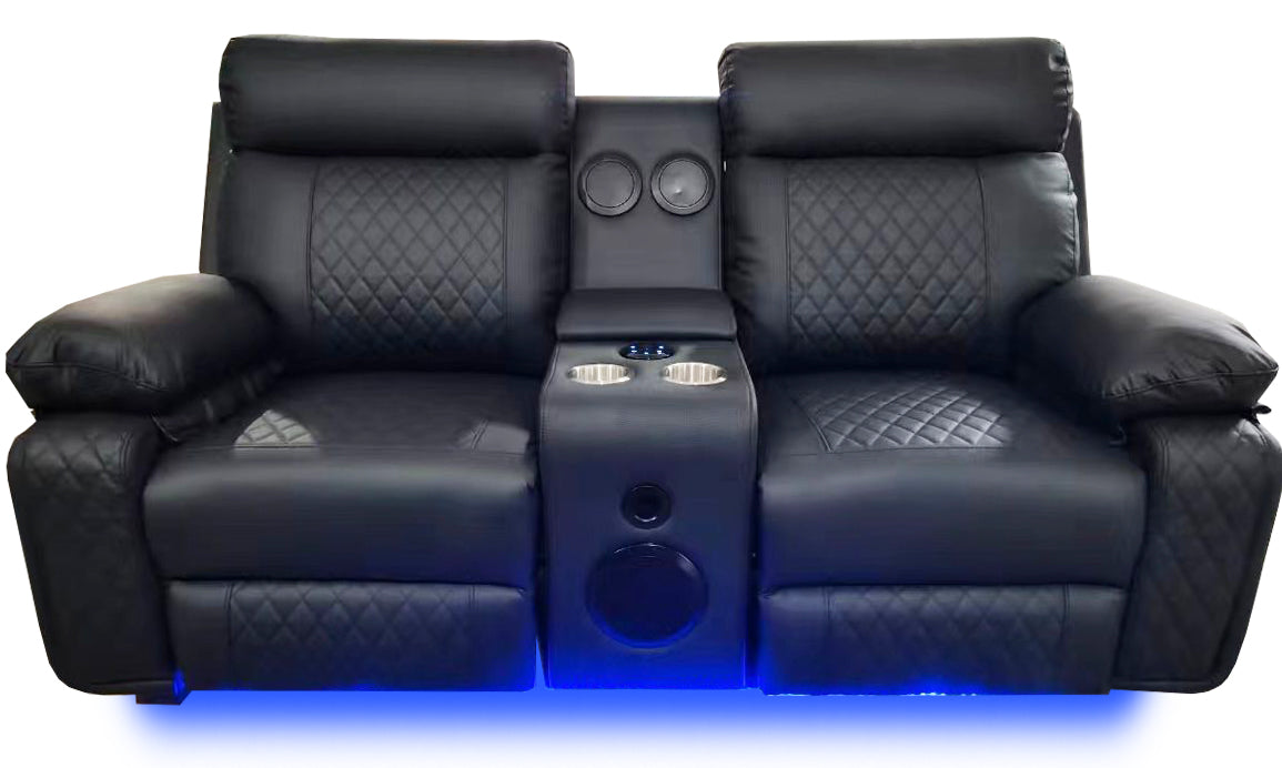 BALTIMORE POWER RECLINER SOFA SET BLACK