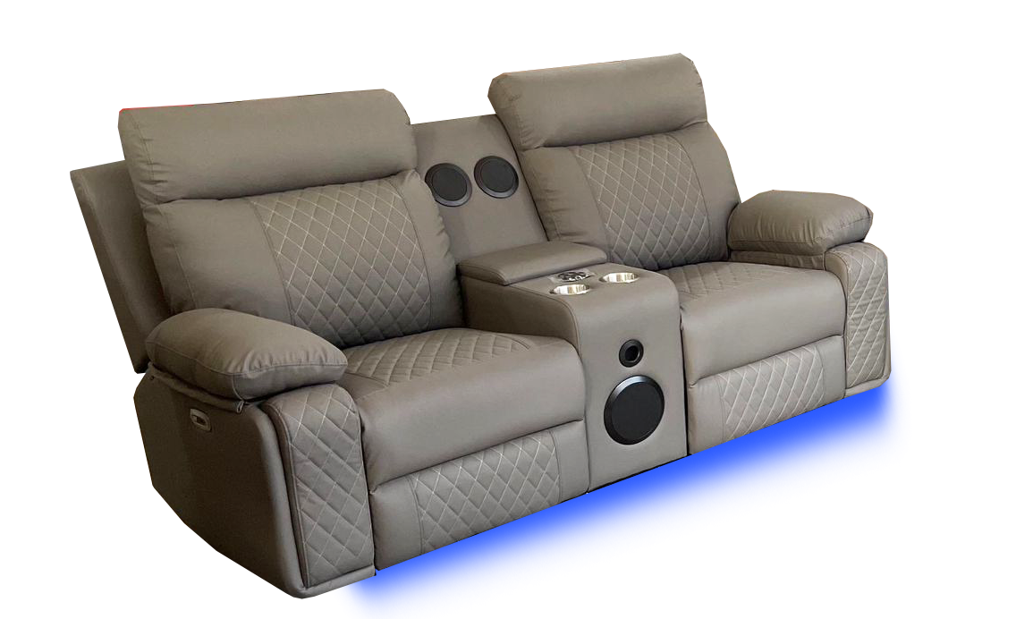 BALTIMORE POWER RECLINER SOFA SET GREY