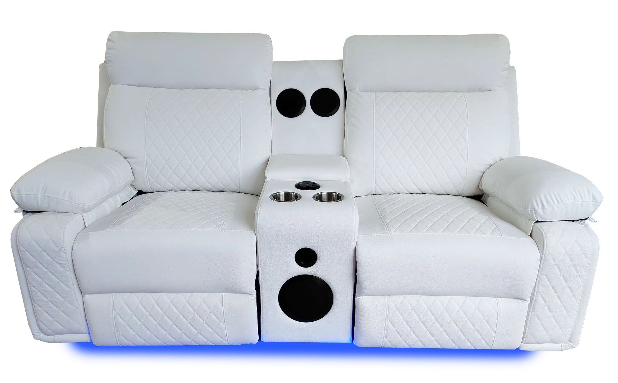 BALTIMORE POWER RECLINER LOVESEAT WHITE