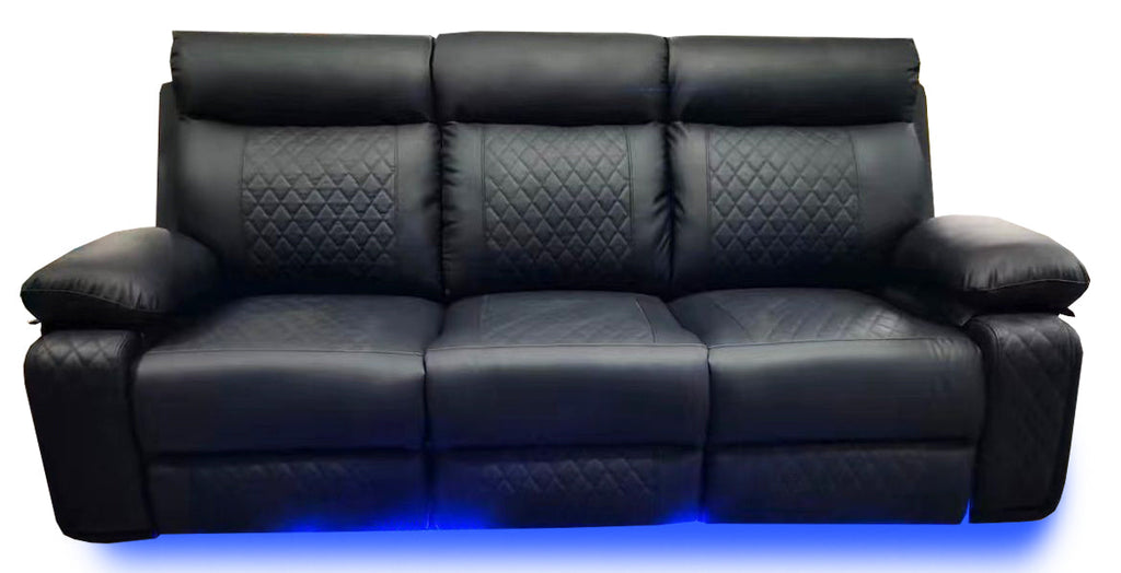 BALTIMORE POWER RECLINER SOFA BLACK