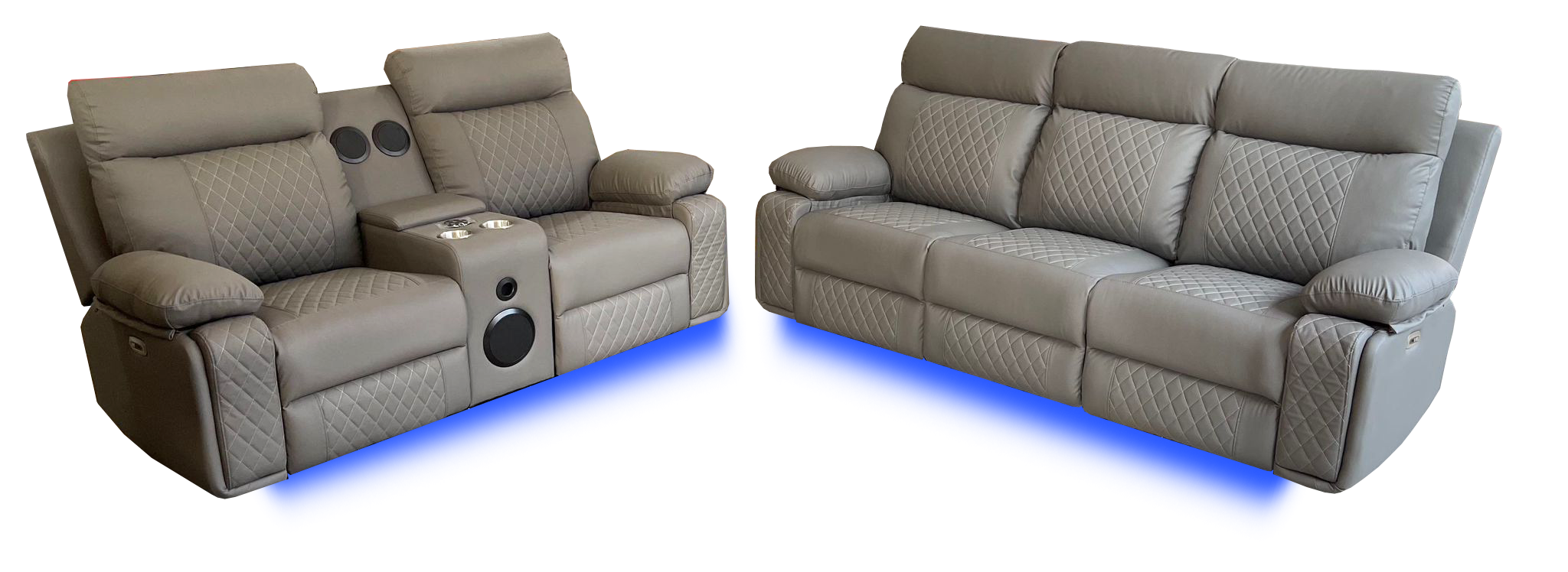 BALTIMORE POWER RECLINER SOFA SET GREY