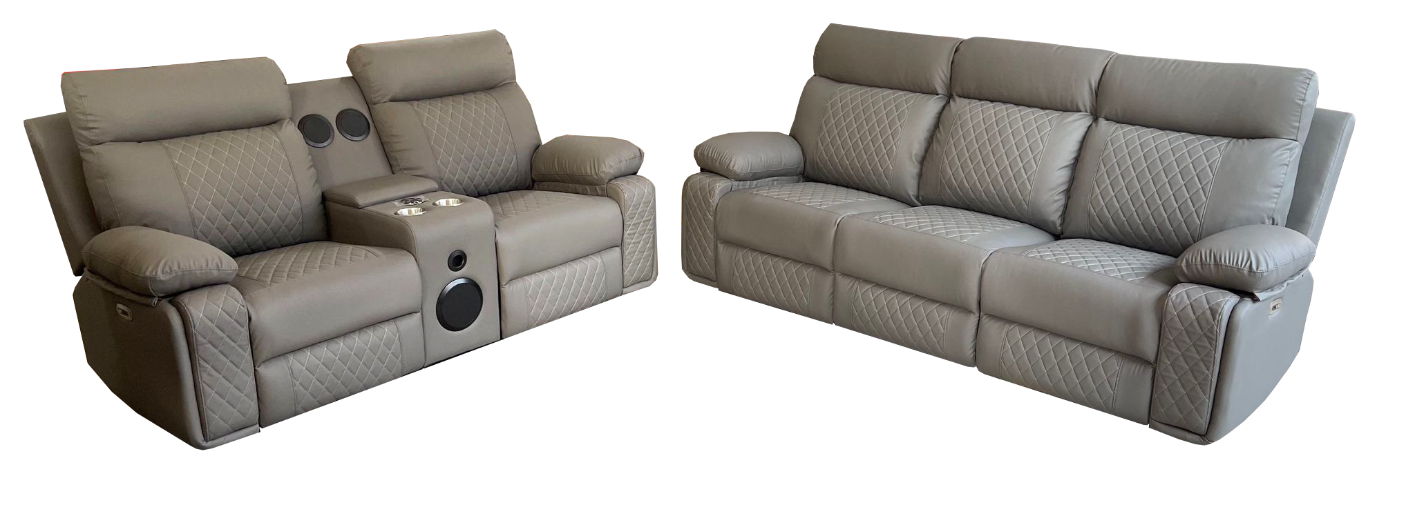 BALTIMORE POWER RECLINER LOVESEAT GREY