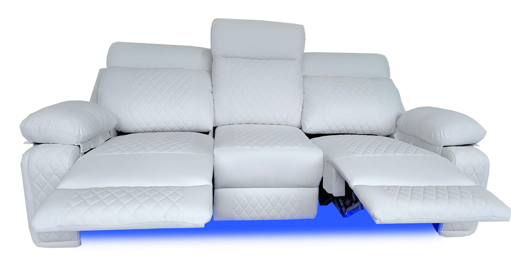 BALTIMORE POWER RECLINER SOFA SET WHITE