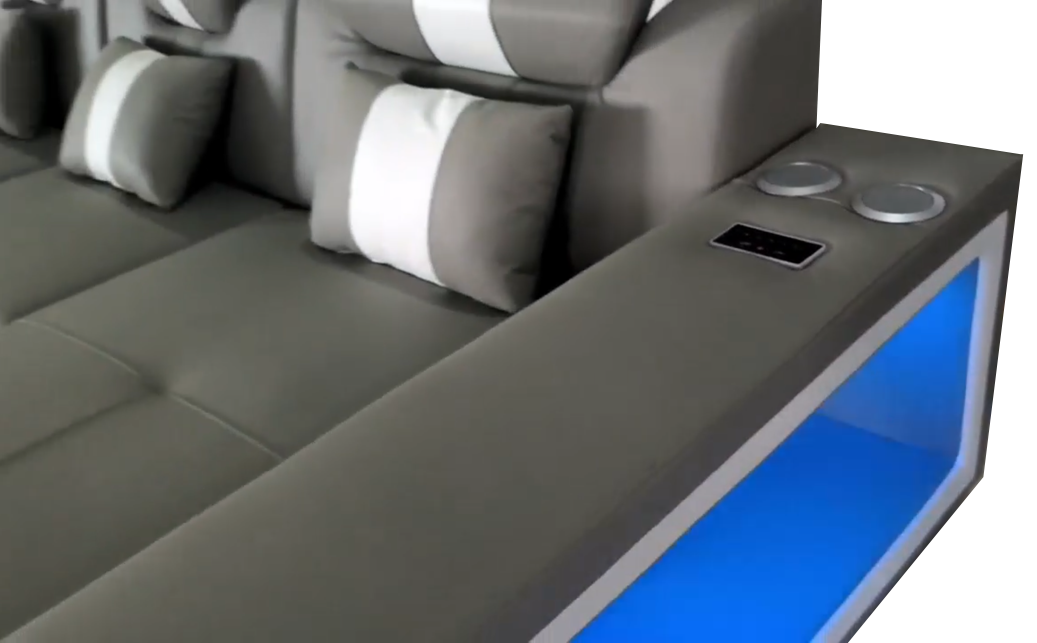 Boa Sectional LED Grey RIGHT