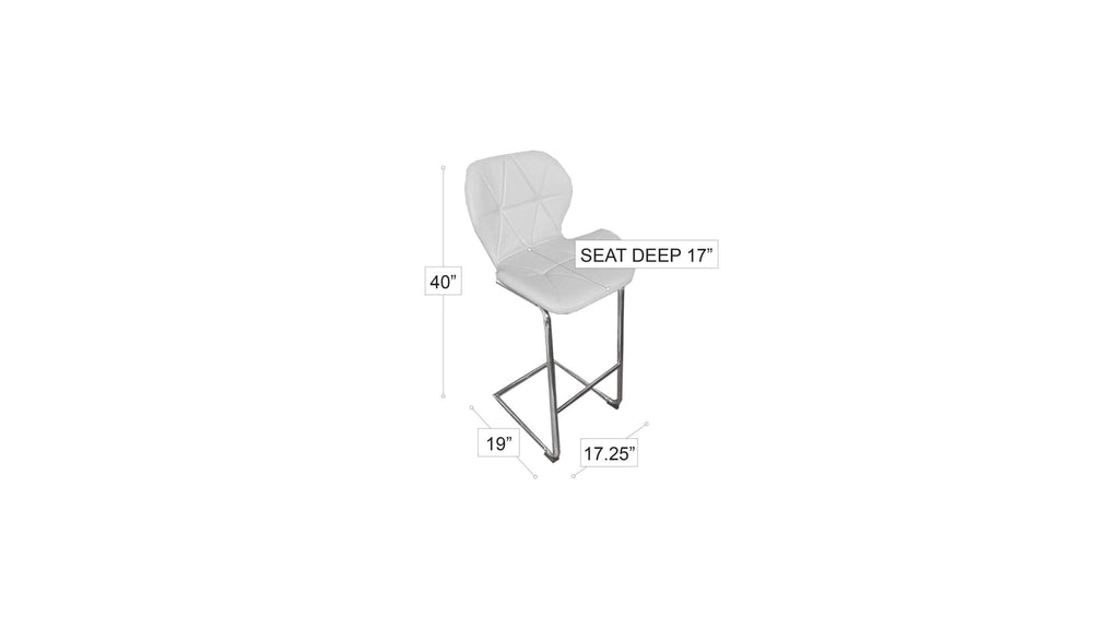 Crystal Barstool White
