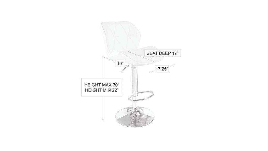 Diamond Barstool White