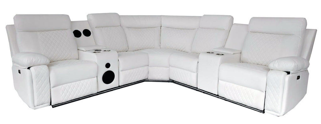 CHICAGO Power Sectional White