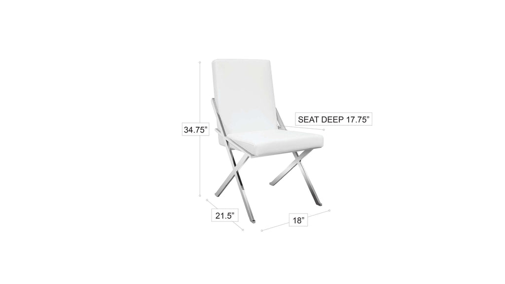 Amber Dining Chair White