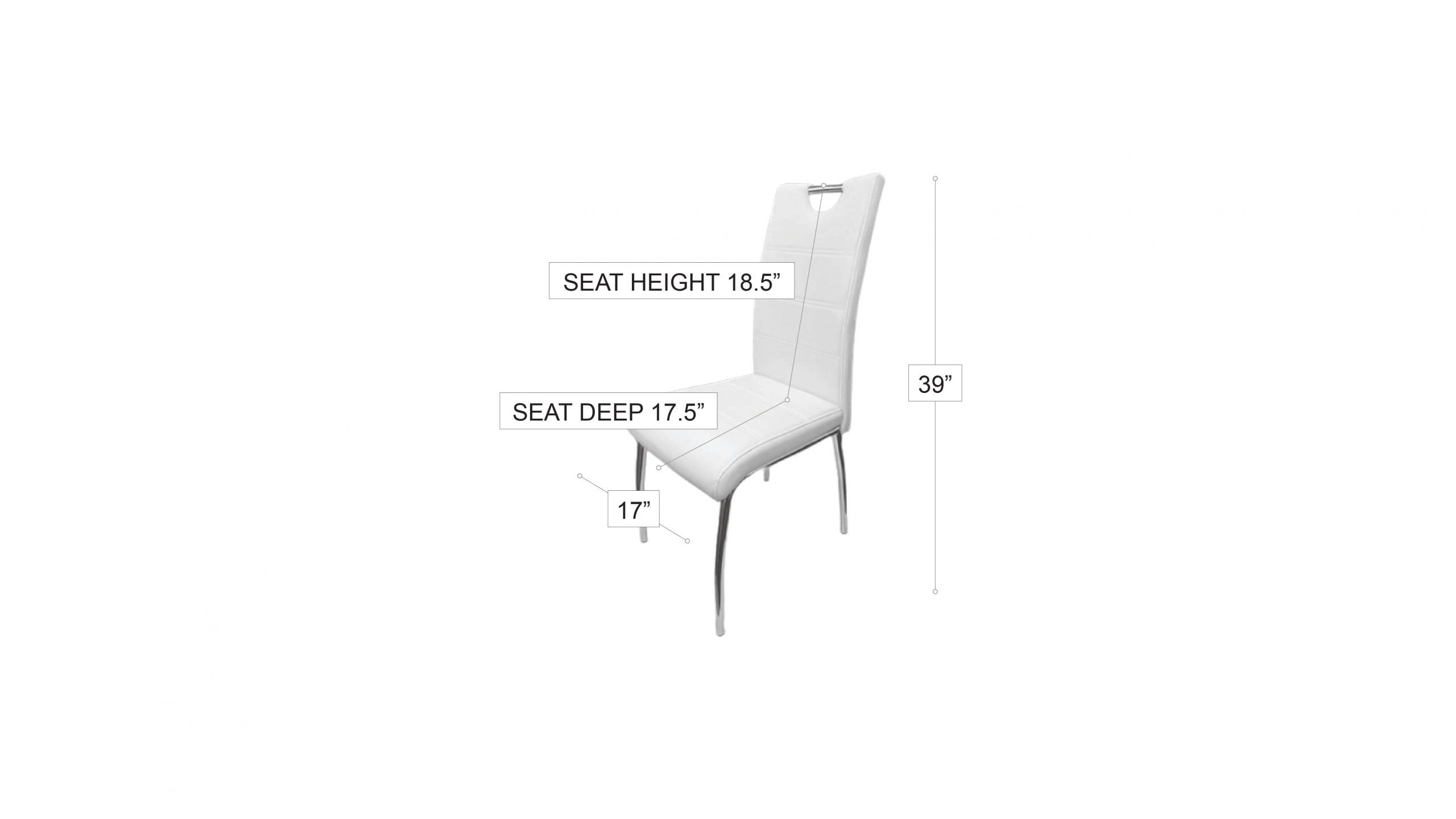 Detroit Dining Chair Grey 6724