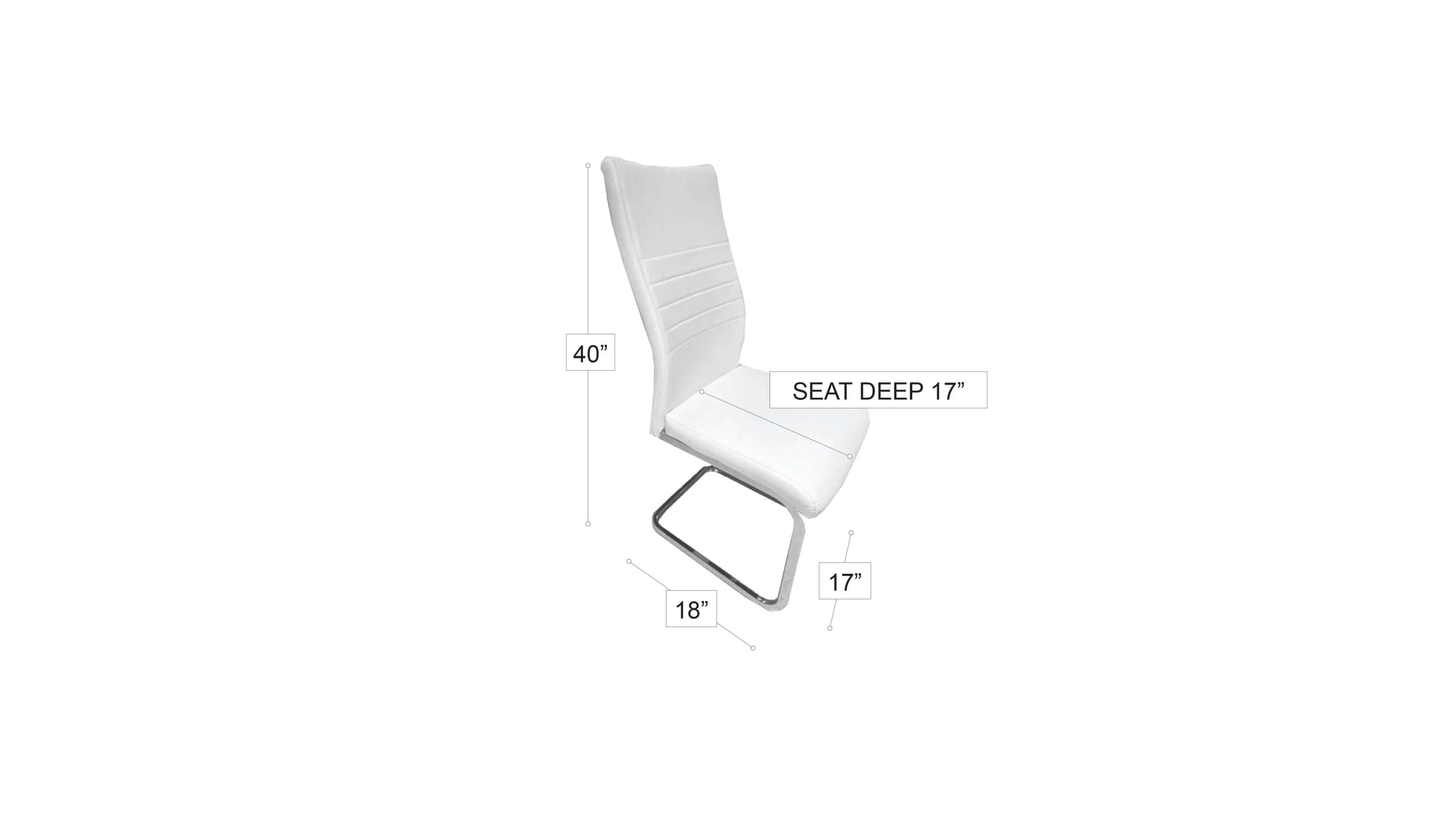 Vegas Dining Chair White
