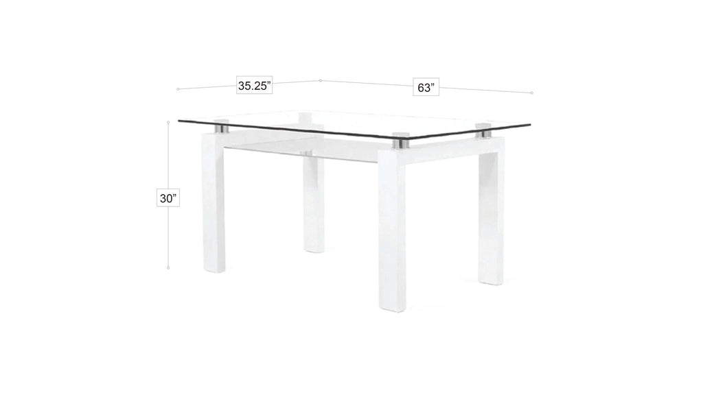 Norman Dining Table White