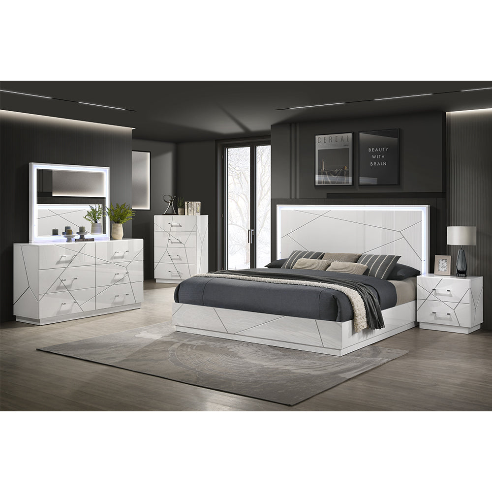 Dubai Bedroom Set Queen LED