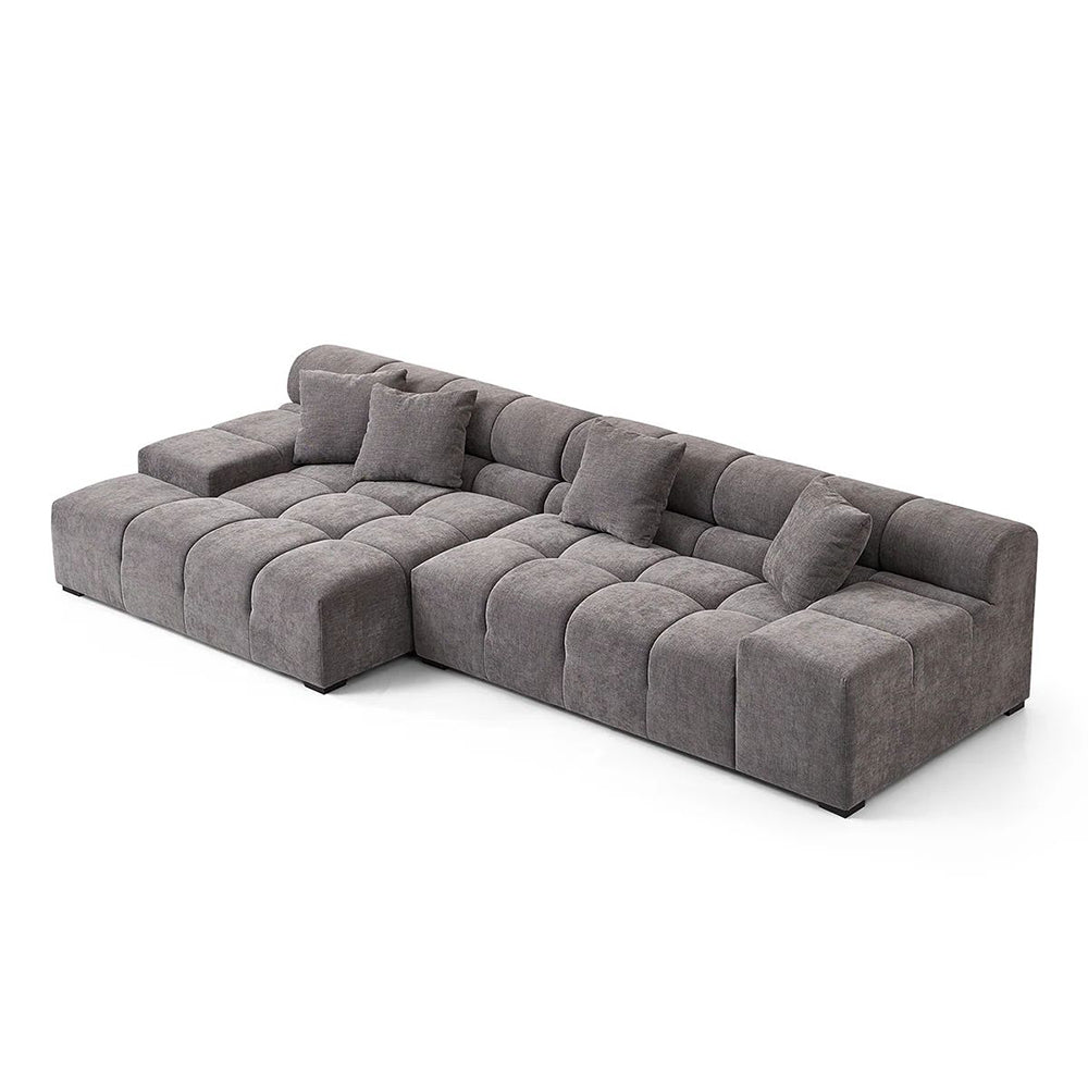 Midtown Sectional Grey LEFT
