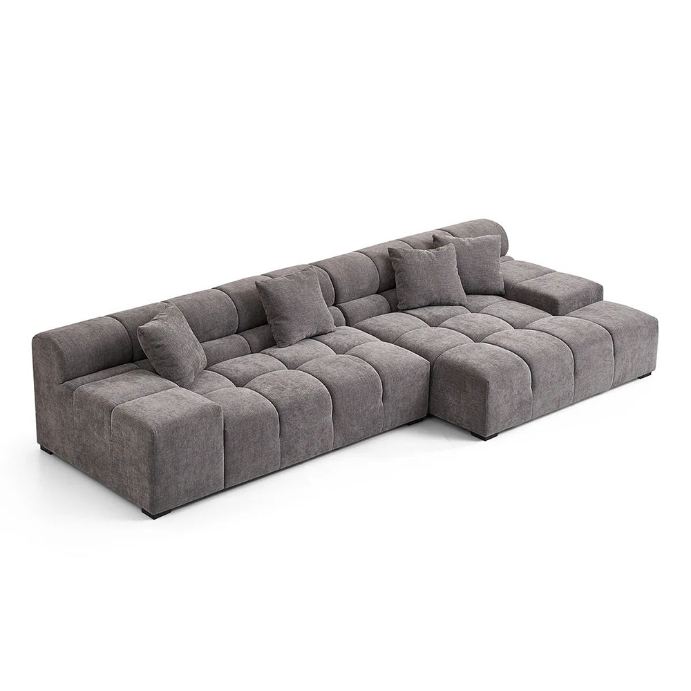 Midtown Sectional Grey RIGHT