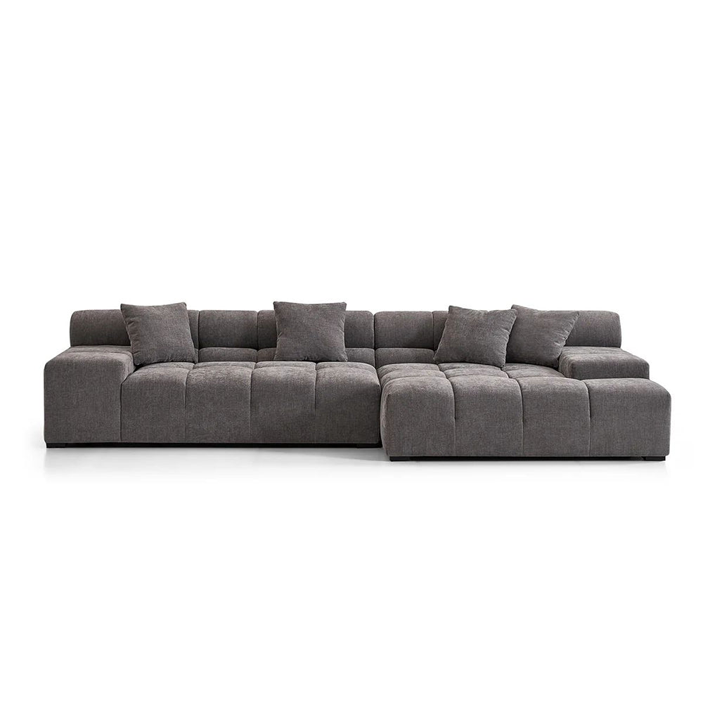 Midtown Sectional Grey RIGHT