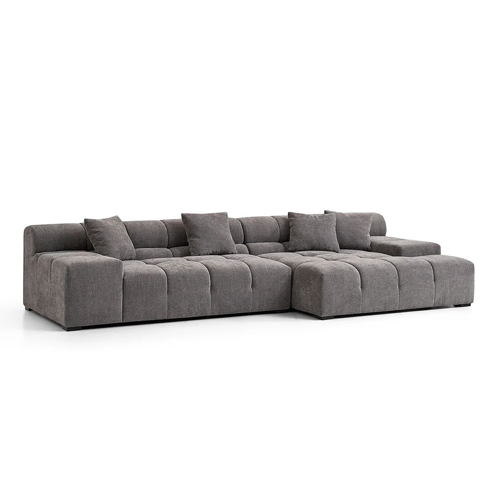 Midtown Sectional Grey RIGHT