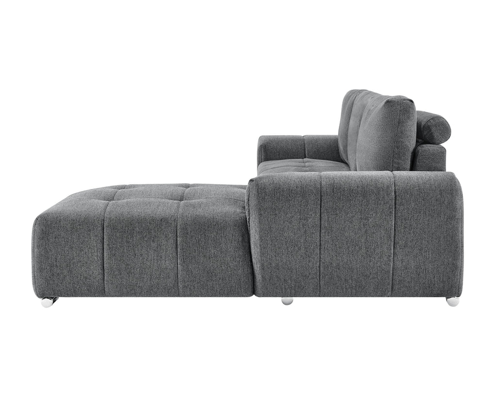 ROMA Sectional Dark Grey - LEFT