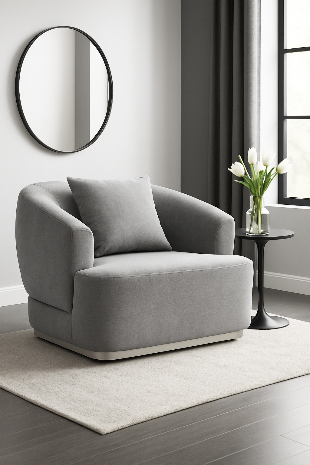 Monaco Accent Chair Grey