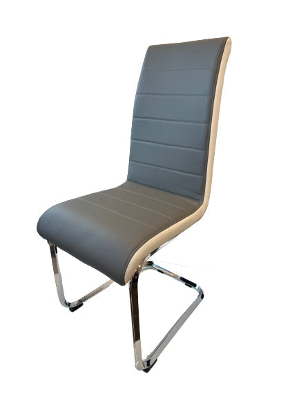 New York Dining Chair Grey & White