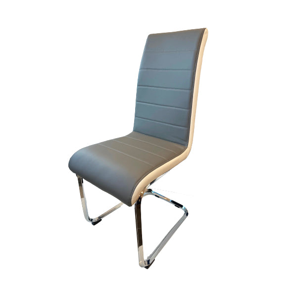 New York Dining Chair Grey & White