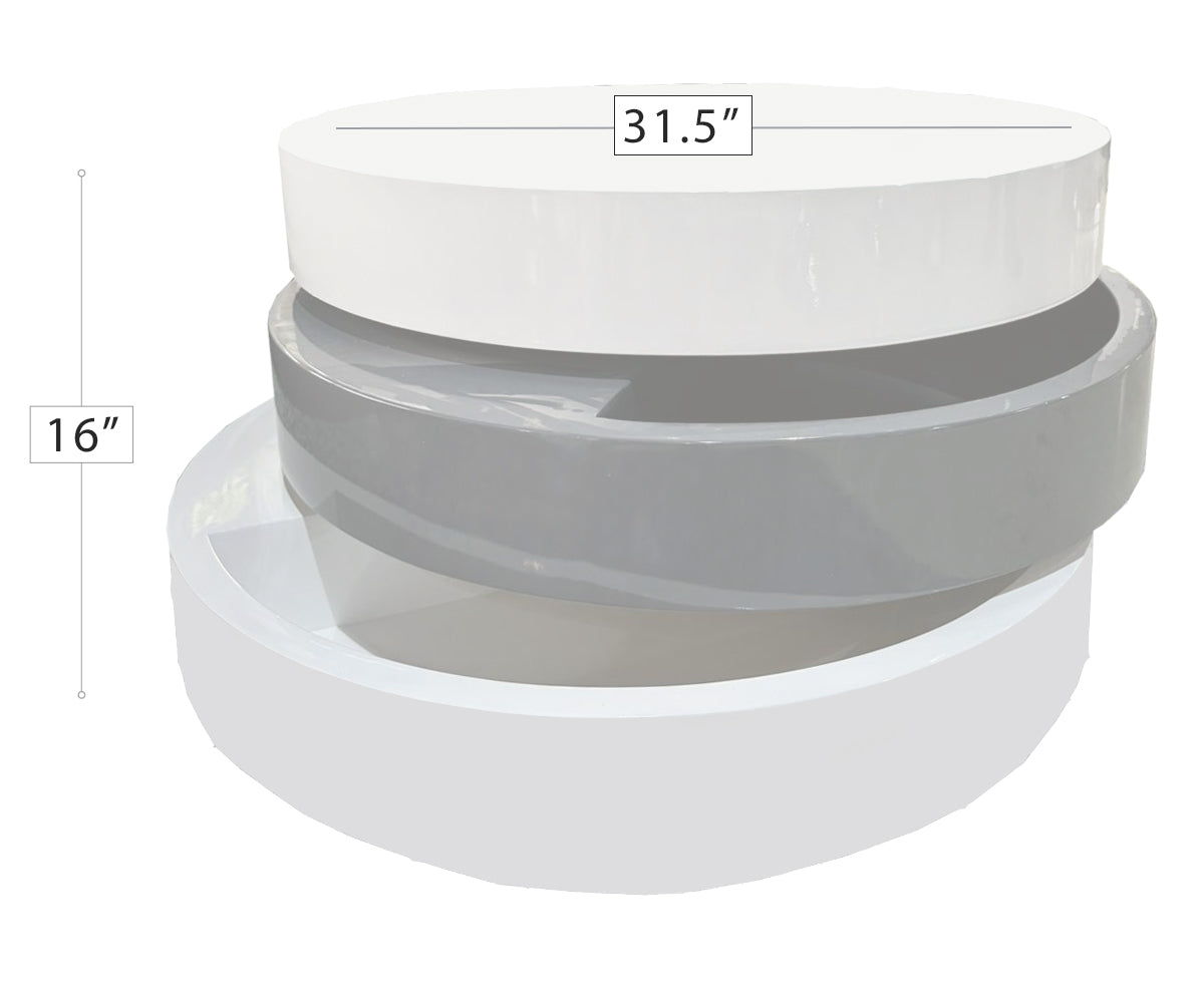 Ovvo Coffee Table WHT|GRY|WHT