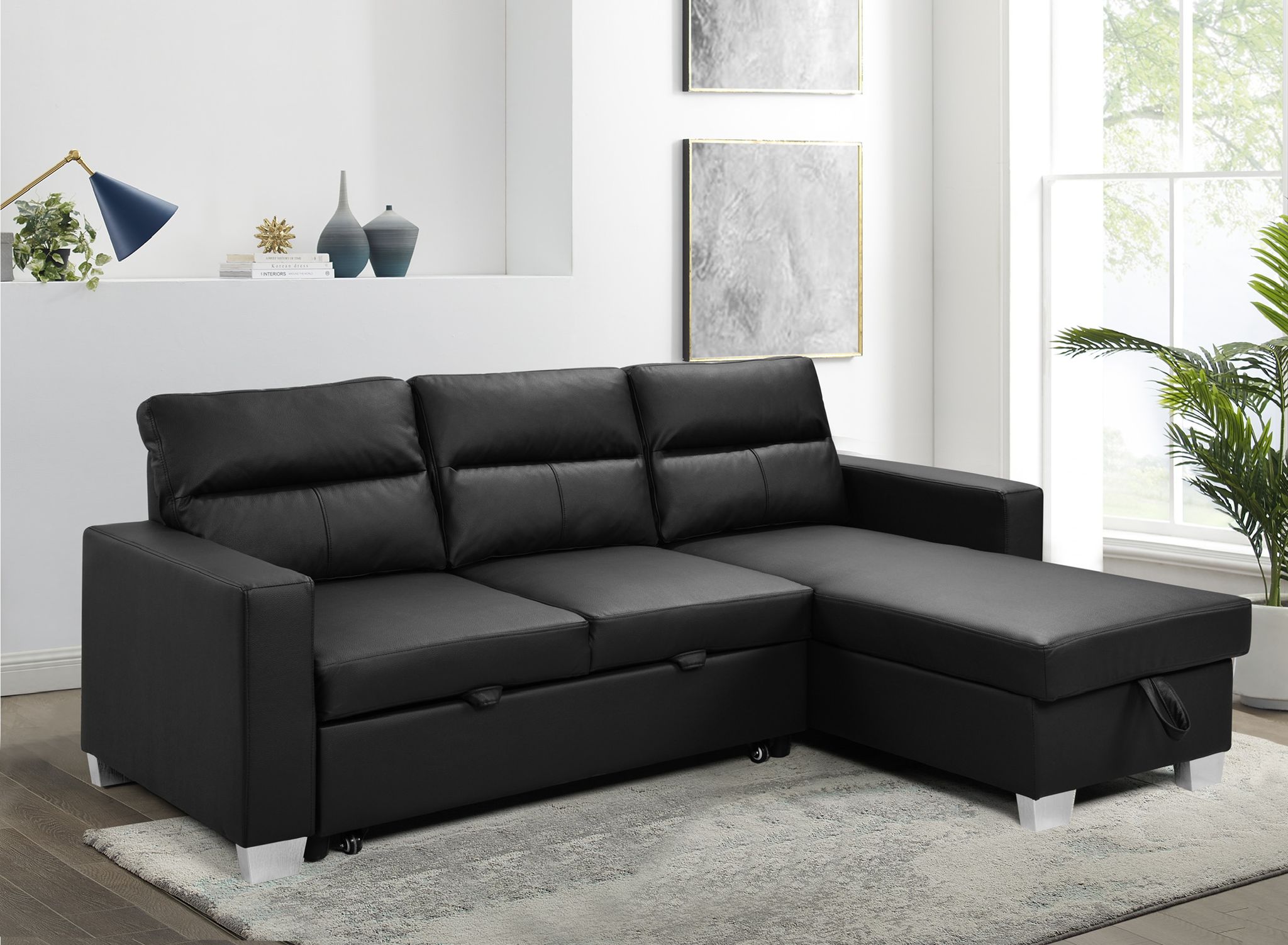 Daniel Reversible Sectional Grey