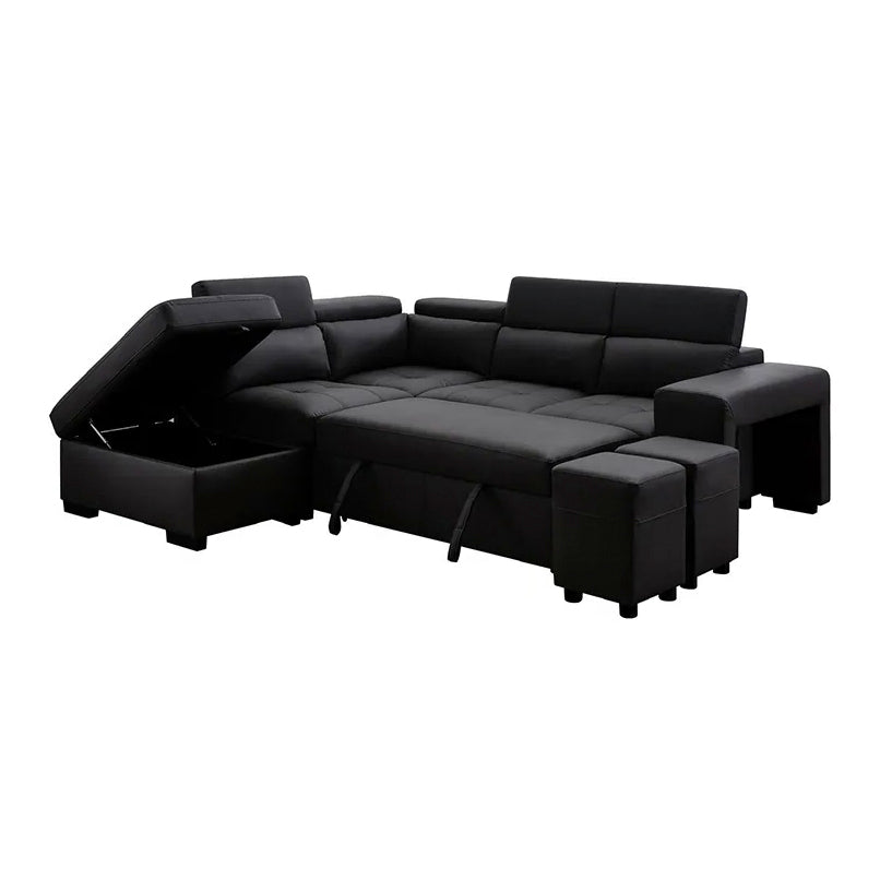 POSITANO Sectional NEW 2025 LEFT BLACK