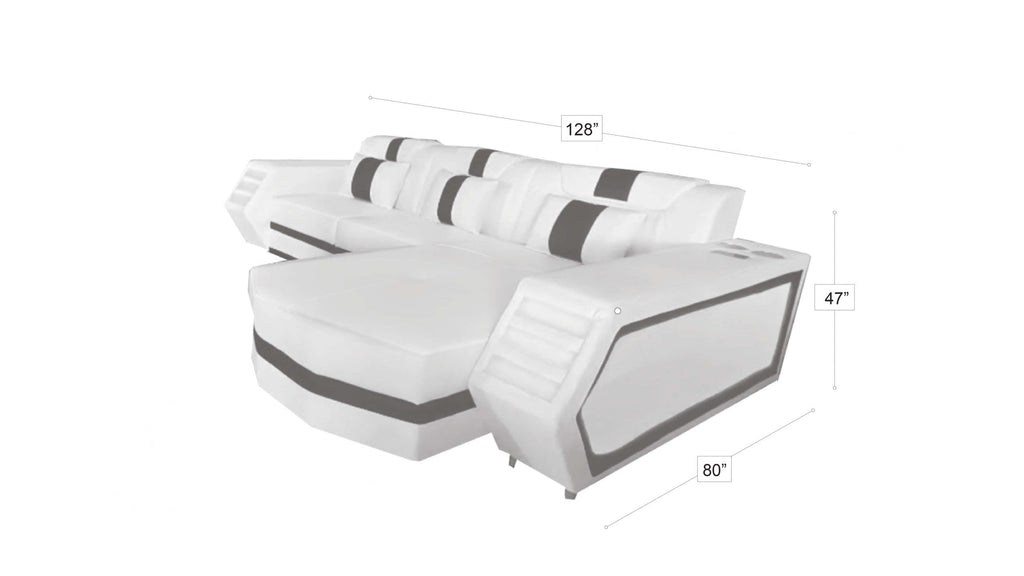 Boa Sectional LED Grey RIGHT