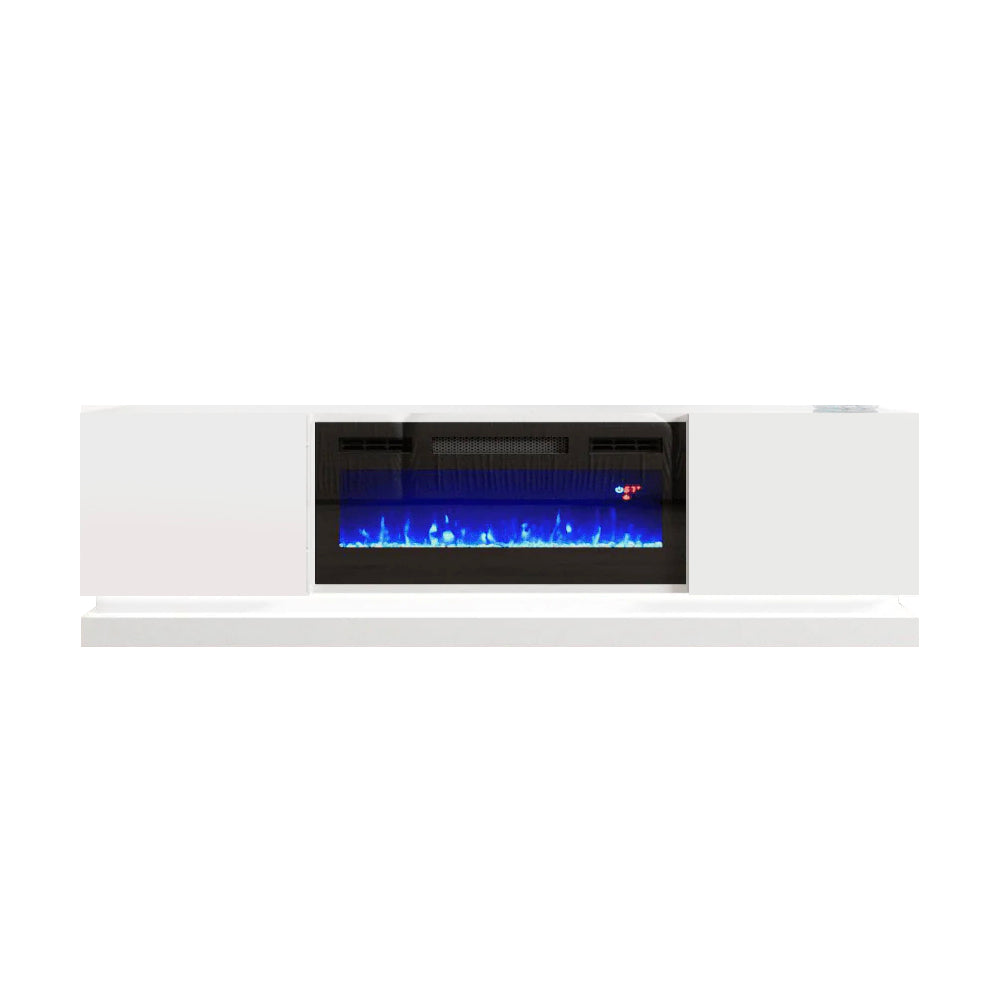 TV 242 WHITE with Fireplace