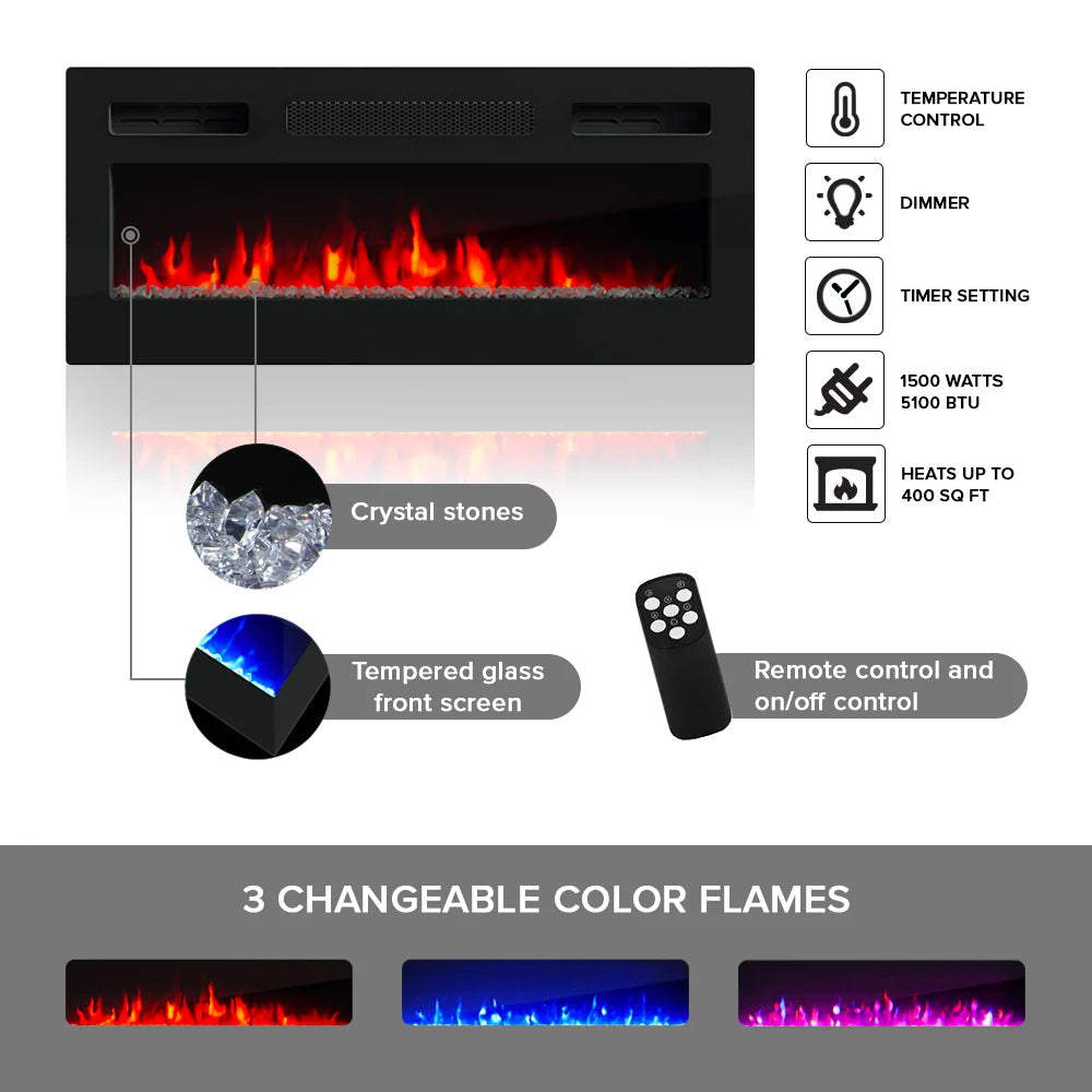 TV 103 BLACK WITH FIREPLACE ALL WHITE LACQUER PAINT