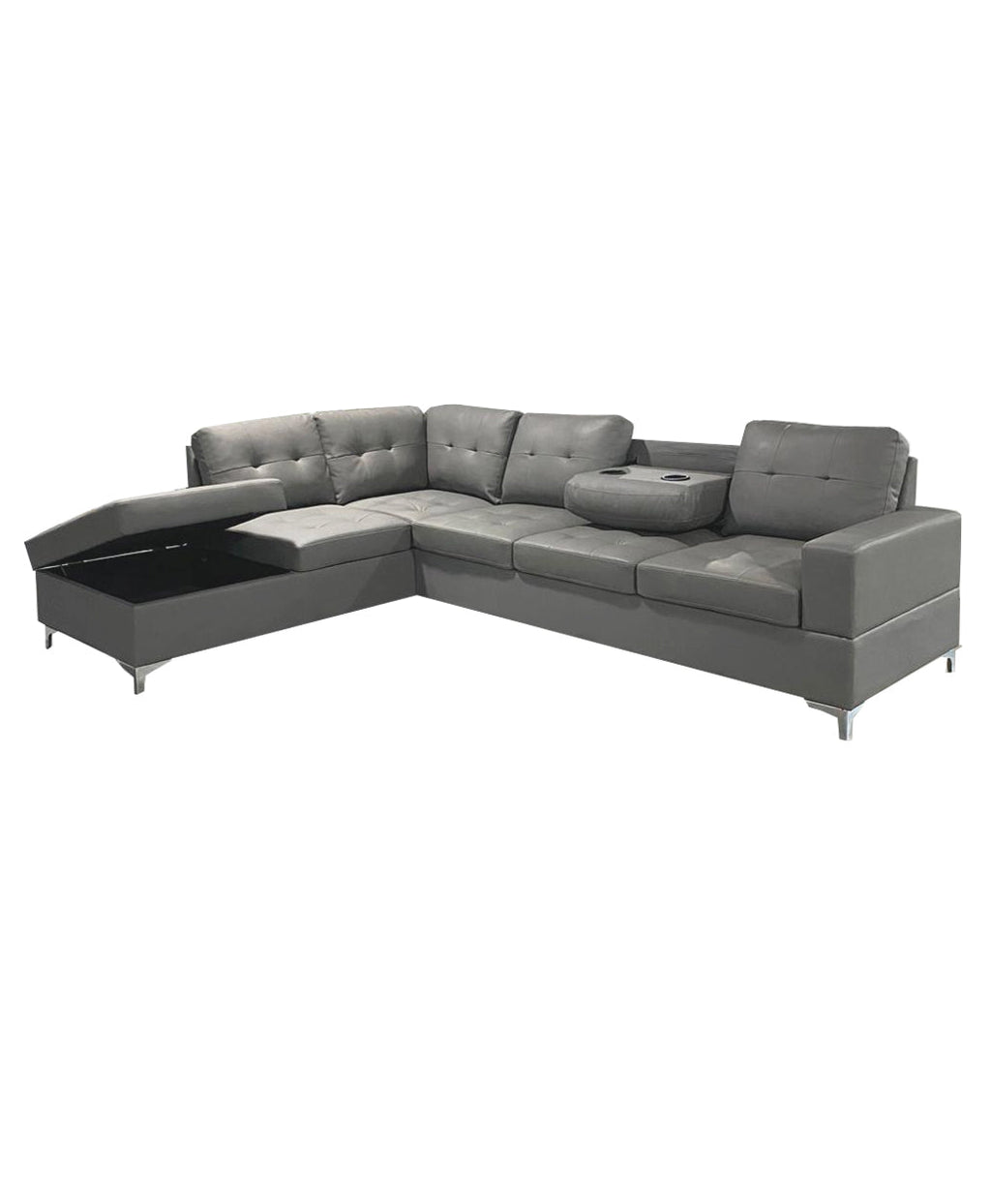 Antonella Sectional Grey Left