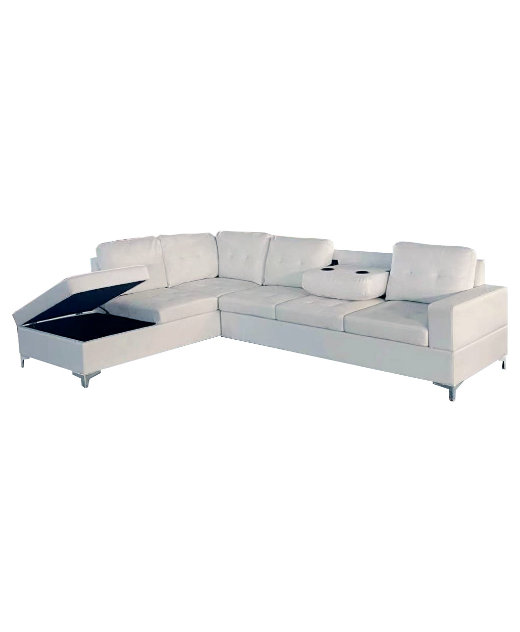 Antonella Sectional White Left