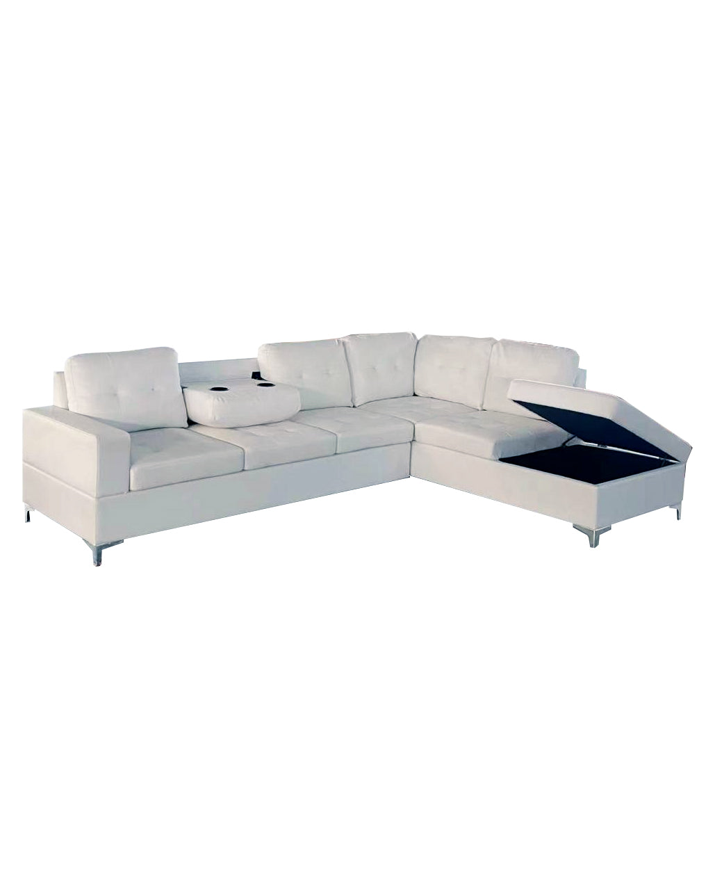 Antonella Sectional White Right