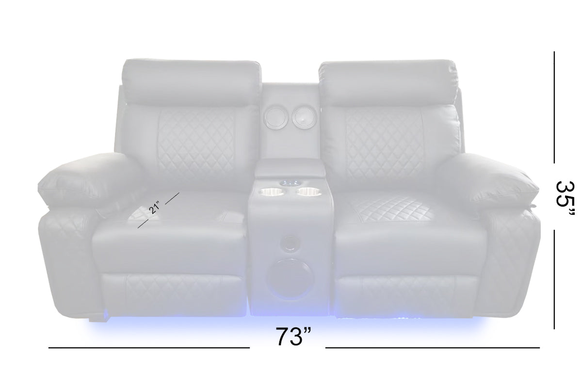 BALTIMORE POWER RECLINER SOFA SET GREY