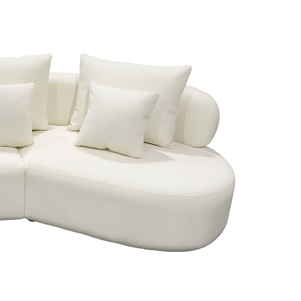 Grace Sectional Sofa with pillows Beige