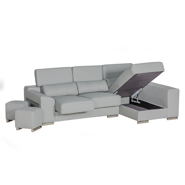 London Sectional Right grey