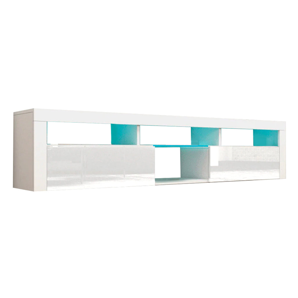 .TV228 Floating TV Stand with LED White